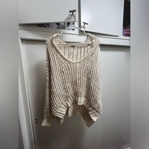free people cream sweater